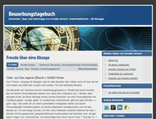 Tablet Screenshot of bewerbungstagebuch.annettegerlach.de